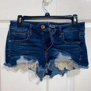 Size 6 American Eagle Shortie denim shorts for women